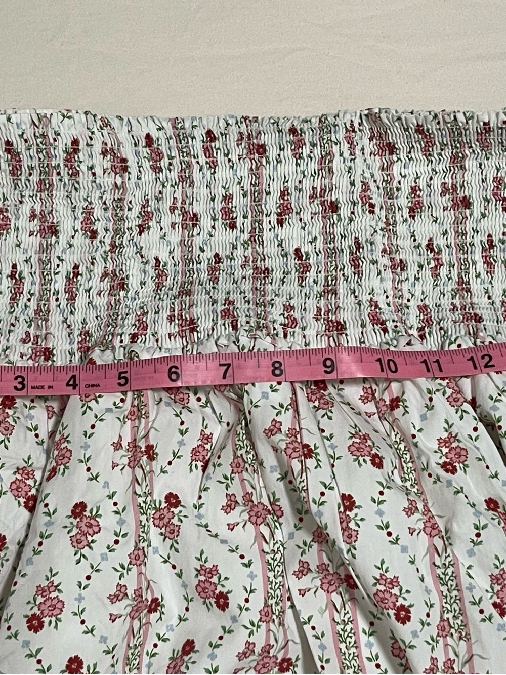 Hill House Home Delphine Floral Nap Skirt Size Medium - Picture 8 of 12